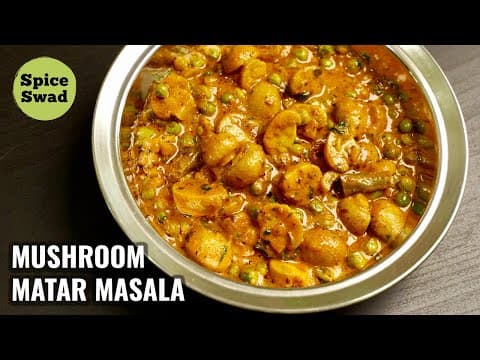 Mushroom Matar Masala with Roti