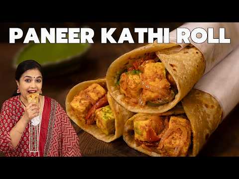 Paneer Kathi Roll (Whole Wheat)