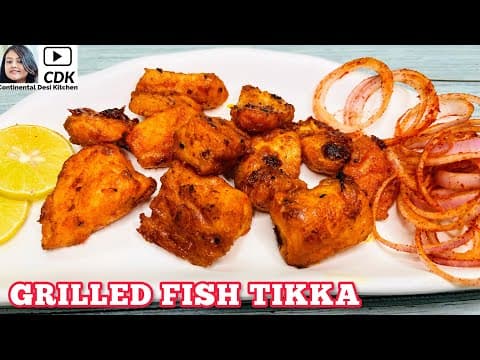 Fish Tikka with Salad