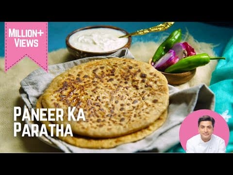 Paneer Paratha with Curd