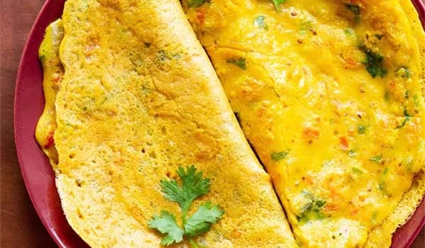 Besan Chilla with Vegetables