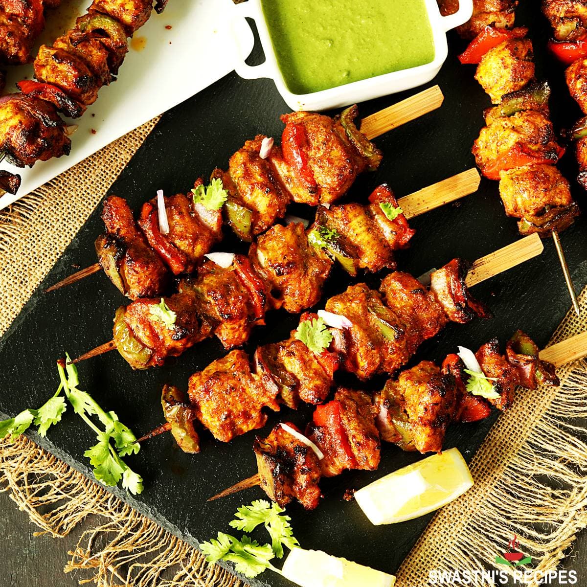 Grilled Chicken Tikka with Sautéed Vegetables